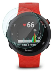 Set 2 folii de protectie din sticla securizata pentru smartwatch 2.5D 9H compatibile cu Garmin Forrunner 45 