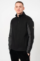 Bluza sport guess cu buzunare laterale cu fermoar Negru M INTL 