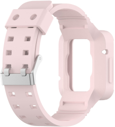Curea cu protectie smartwatch din silicon compatibila cu Redmi Watch Lite 1 si Redmi Watch Lite 2 Roz 