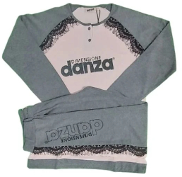 Pijamale dama Dimensione danza DD20196 Gri/Roz XL INTL 