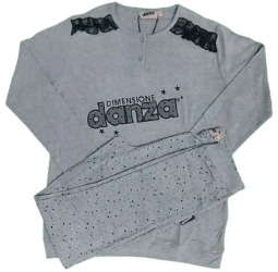 Pijamale dama Dimensione danza DD20224 Gri S INTL 