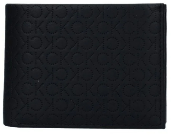 Portofel Calvin Klein perforato all-over K50K508742 Negru 13 x 10 5 x 2 cm 