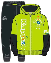 Trening baieti Kappa 8055T00127 3 ani Negru/Lime 102 CM 