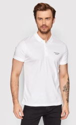 Tricou polo cu maneca scurta Calvin Klein Alb M INTL
