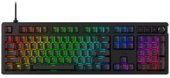 Tastatura mecanica gaming HyperX Alloy Rise switch HX - Linear soft NGENUITY cablu USB-C detasabil taste PBT double-shot layout US negru 
