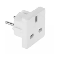 Adaptor tensiune uk alb 