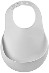 Baveta silicon Beaba Light Grey 