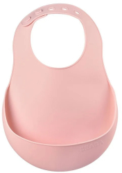 Baveta silicon Beaba Old Pink 
