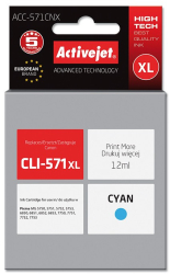 Cartus compatibil canon cli-571 cyan xl de capacitate mare 