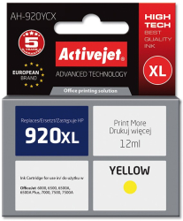 Cartus compatibil hp 920xl yellow pentru hp cd974 premium activejet garantie 5 ani 