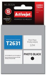 Cartus compatibil t2631 black pentru epson c13t26314010 premium activejet garantie 5 ani