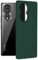 Husa pentru Honor 80 - Techsuit Soft Edge Silicone - Dark Green 