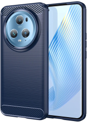 Husa pentru Honor Magic5 Pro - Techsuit Carbon Silicone - Blue 