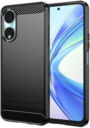Husa pentru Honor X7b / X7b 5G / 90 SMART - Techsuit Carbon Silicone - Black 