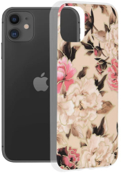 Husa pentru iPhone 11 - Techsuit Marble Series - Mary Berry Nude 