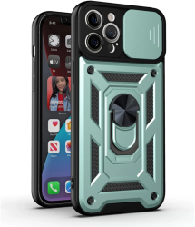 Husa pentru iPhone 12 Pro Max - Techsuit CamShield Series - Green 