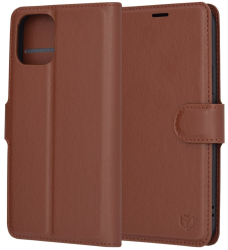 Husa pentru iPhone 12 - Techsuit Leather Folio - Brown