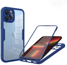 Husa pentru iPhone 13 Pro + Folie - Techsuit ColorVerse 360 Series - Blue 