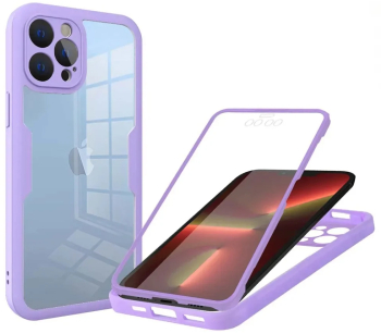 Husa pentru iPhone 13 Pro + Folie - Techsuit ColorVerse 360 Series - Purple 