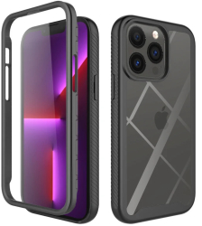 Husa pentru iPhone 13 Pro + Folie - Techsuit Defense360 Pro - Black 