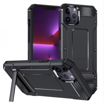 Husa pentru iPhone 13 Pro - Techsuit Hybrid Armor Kickstand - Black 