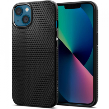 Husa pentru iPhone 13 - Spigen Liquid Air - Matte Black 