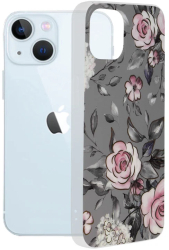 Husa pentru iPhone 13 - Techsuit Marble Series - Bloom of Ruth Gray 