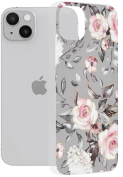 Husa pentru iPhone 14 Plus - Techsuit Marble Series - Bloom of Ruth Gray 