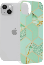Husa pentru iPhone 14 Plus - Techsuit Marble Series - Green Hex 