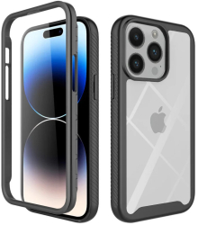 Husa pentru iPhone 14 Pro + Folie - Techsuit Defense360 Pro - Black