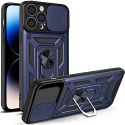 Husa pentru iPhone 14 Pro - Techsuit CamShield Series - Blue 