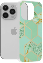 Husa pentru iPhone 14 Pro - Techsuit Marble Series - Green Hex 