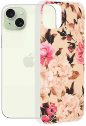 Husa pentru iPhone 15 Plus - Techsuit Marble Series - Mary Berry Nude 