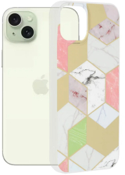 Husa pentru iPhone 15 Plus - Techsuit Marble Series - Purple Hex 