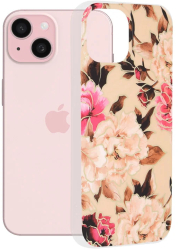 Husa pentru iPhone 15 - Techsuit Marble Series - Mary Berry Nude 