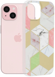 Husa pentru iPhone 15 - Techsuit Marble Series - Purple Hex 