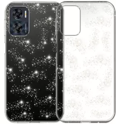 Husa pentru Motorola Moto E22 / Moto E22i - Techsuit SparkleSkin Series - Clear 