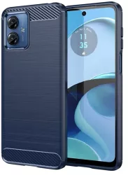 Husa pentru Motorola Moto G14 - Techsuit Carbon Silicone - Blue 