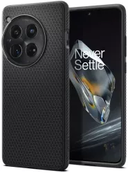 Husa pentru OnePlus 12 - Spigen Liquid Air - Matte Black 