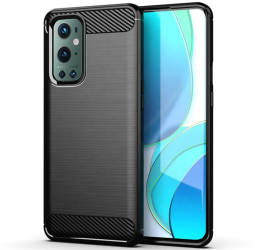 Husa pentru OnePlus 9 Pro - Techsuit Carbon Silicone - Black 