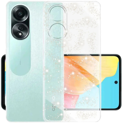 Husa pentru Oppo A58 4G - Techsuit SparkleSkin Series - Clear 