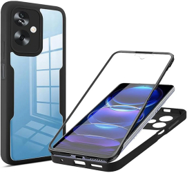 Husa pentru Oppo A79 5G / OnePlus Nord N30 SE + Folie - Techsuit ColorVerse 360 Series - Black 