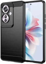 Husa pentru Oppo Reno11 F - Techsuit Carbon Silicone - Black 