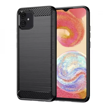 Husa pentru Samsung Galaxy A04e / M04 - Techsuit Carbon Silicone - Black 