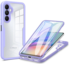 Husa pentru Samsung Galaxy A15 4G / A15 5G + Folie - Techsuit ColorVerse 360 Series - Purple 