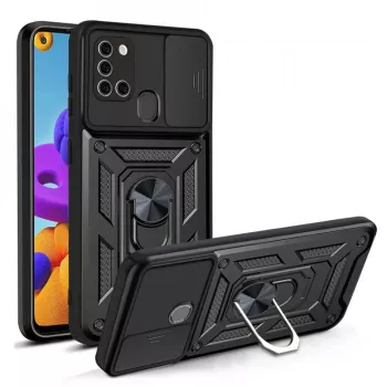 Husa pentru Samsung Galaxy A21s - Techsuit CamShield Series - Black 