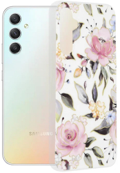 Husa pentru Samsung Galaxy A34 5G - Techsuit Marble Series - Chloe White 