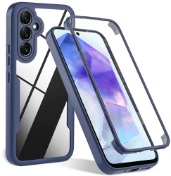 Husa pentru Samsung Galaxy A35 5G + Folie - Techsuit ColorVerse 360 Series - Blue 