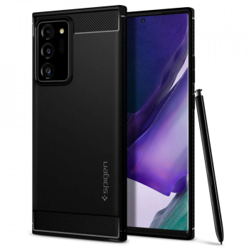 Husa pentru Samsung Galaxy Note 20 Ultra / Note 20 Ultra 5G - Spigen Rugged Armor - Black 
