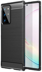 Husa pentru Samsung Galaxy Note 20 Ultra / Note 20 Ultra 5G - Techsuit Carbon Silicone - Black 